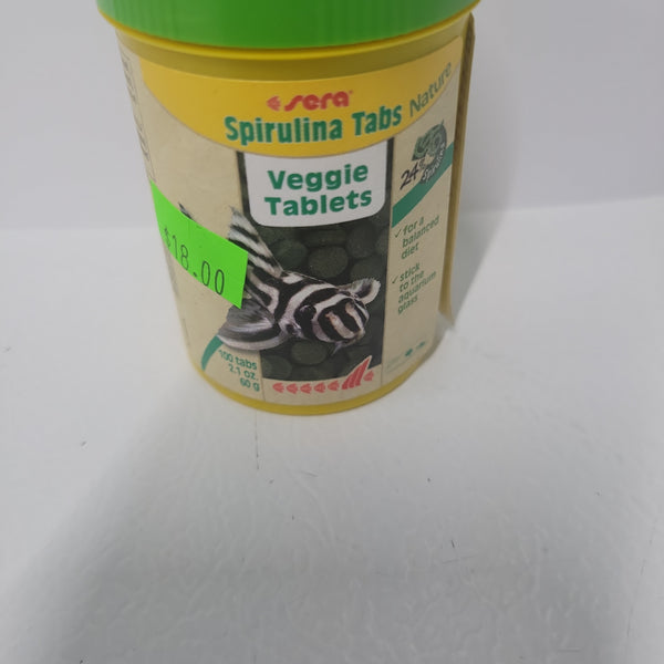 Sera Spirulina Tabs Nature Food, 2.1 oz.