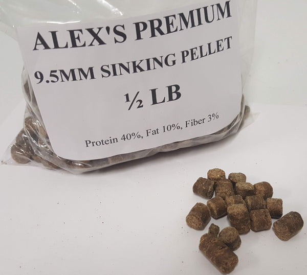 Alex's Premium 9.5MM Sinking Pellet 8OZ